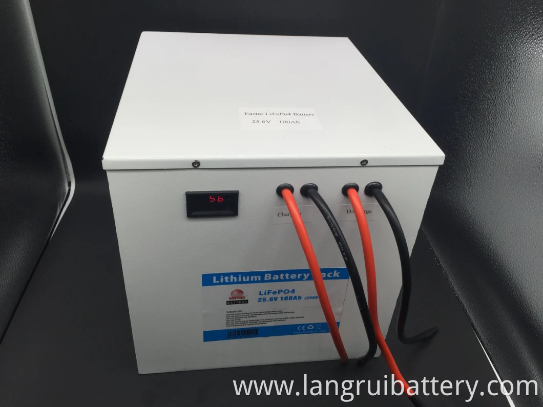 Factory Sales Grade a LiFePO4 25.6V 100ah Prismatic Lithium Battery for Energy Storage